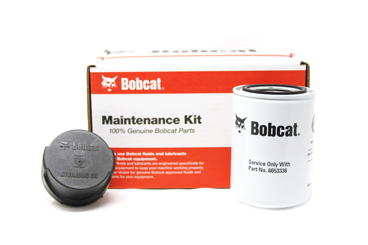 Genuine Bobcat 100 Hour Maintenance Kit, 7324342, showing the parts included in the kit.