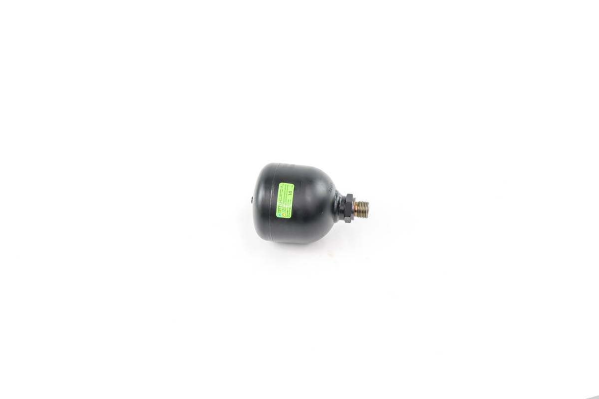 Genuine Bobcat Accumulator for Excavators, 7511183 showing the bladder and air valve.