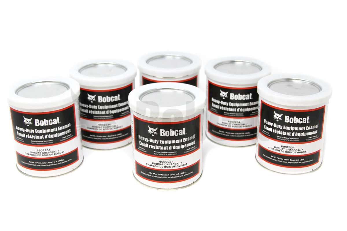 Genuine Bobcat Charcoal Paint, 6 Qt, 6902234. 