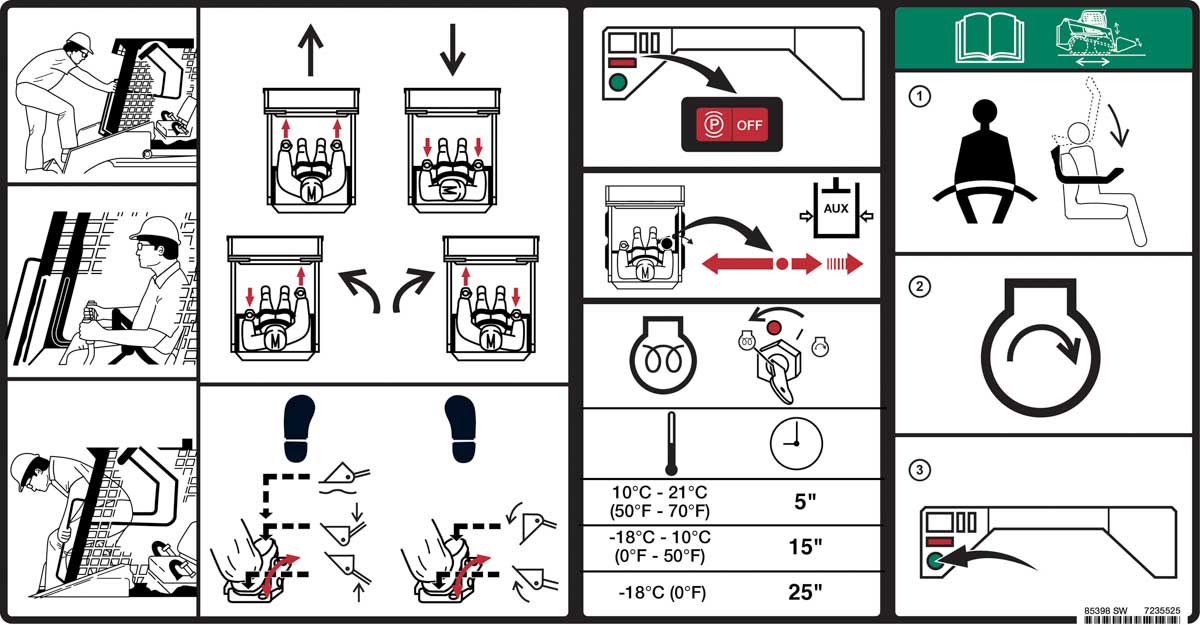 Genuine Bobcat Decal 7235525 showing view 19