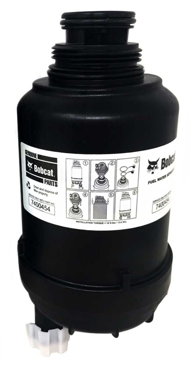 Genuine Bobcat Fuel Filter with Water Separator, 7400454 view 1.