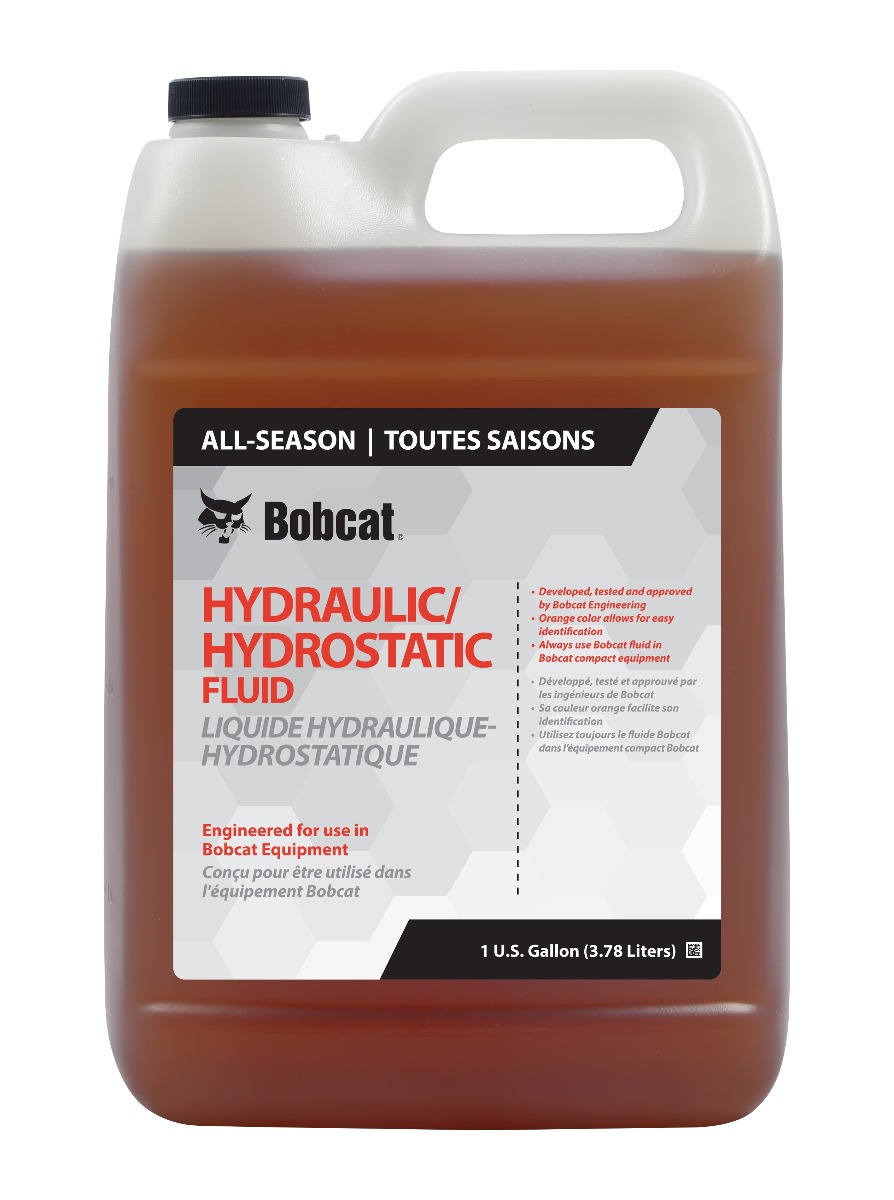 Genuine Bobcat Hydraulic/Hydrostatic Fluid 1 Gallon, 6904026 showing the bottle with the front label.