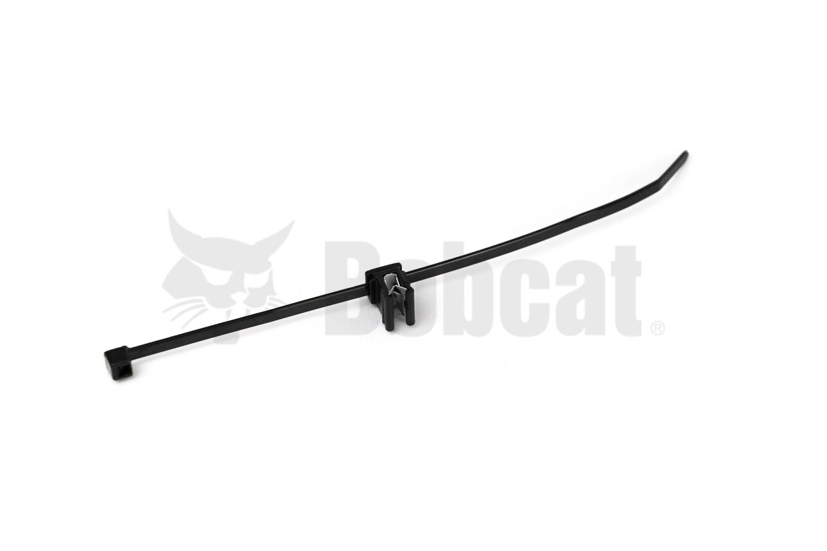 Genuine Bobcat Cable Mount, 7319682 with zip tie.