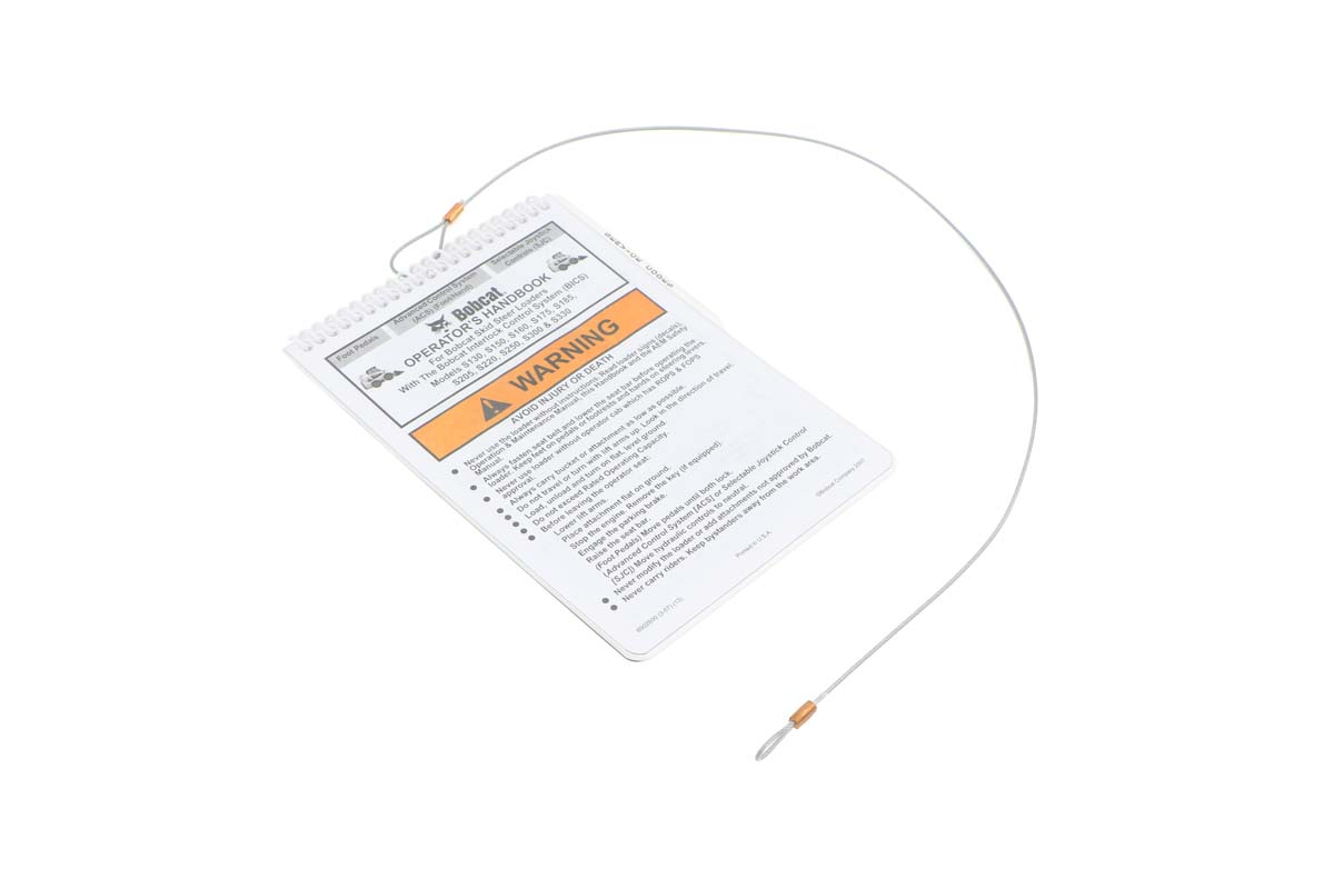 Operator's Handbook w/Wire Rope for Skid Steer Loaders, 6902600