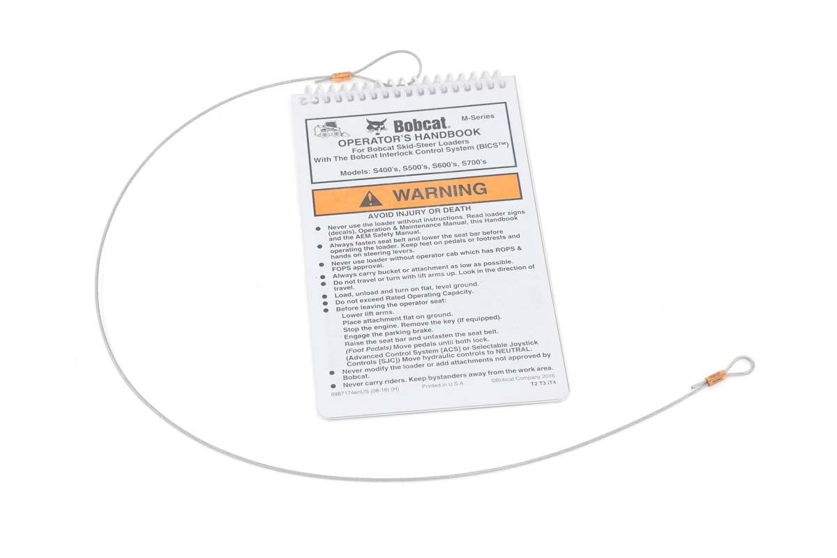 Operator's Hand Book for Skid Steer Loaders, W/Wire Rope, 6987174ENUS