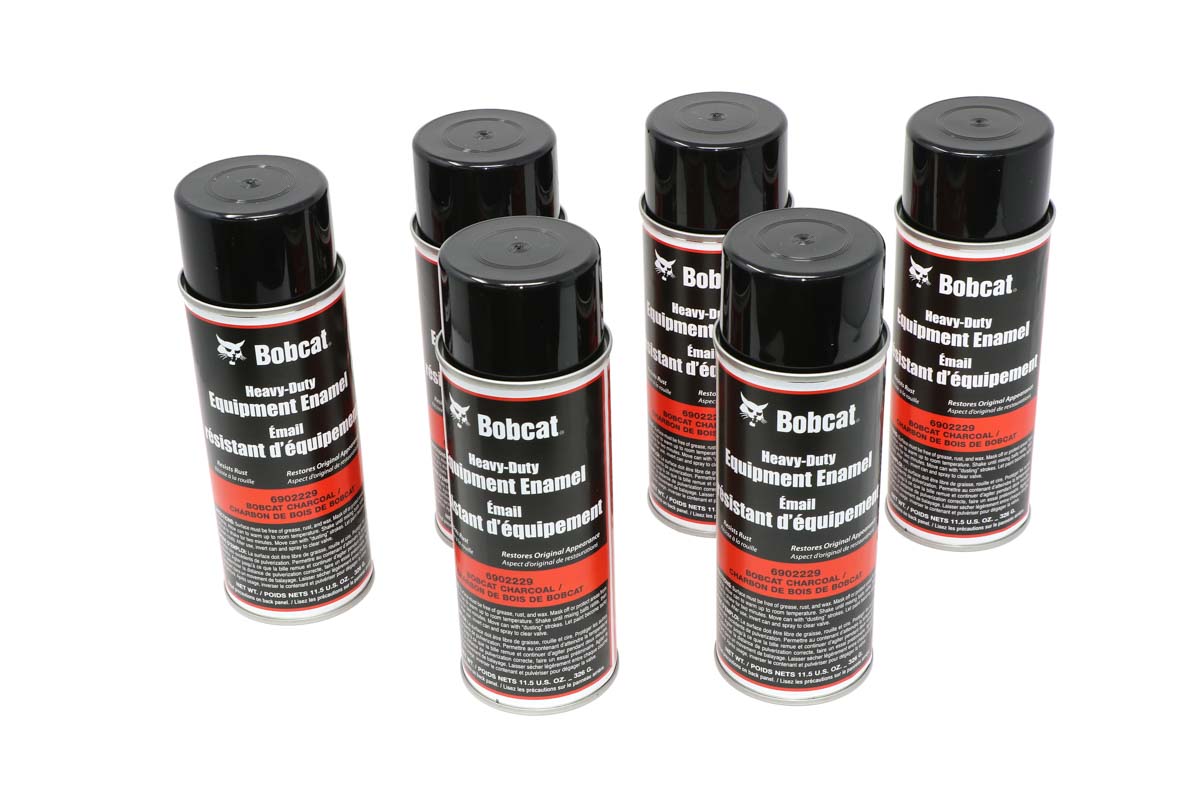 Genuine Bobcat Charcoal / Black Spray Paint (6 PK), 6902229 showing view 1