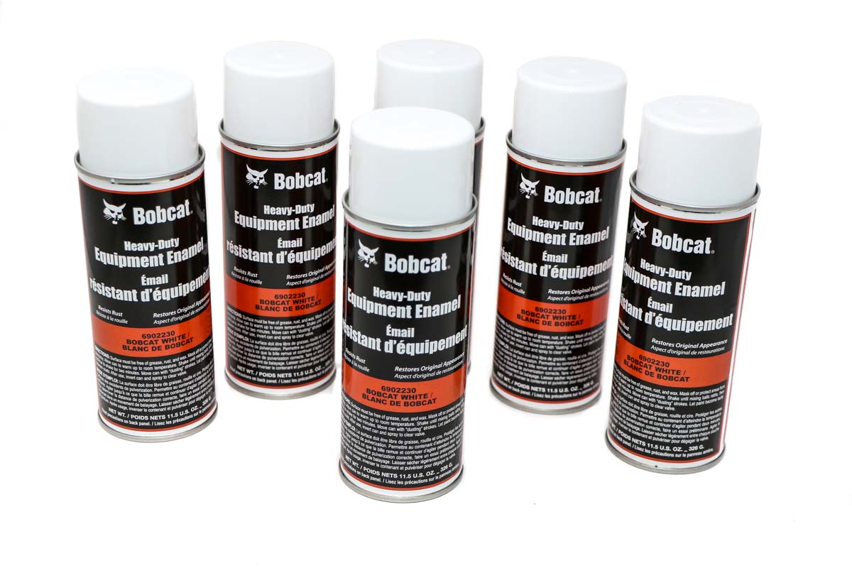 Genuine Bobcat White Spray Paint (6 PK), 6902230 showing view 1