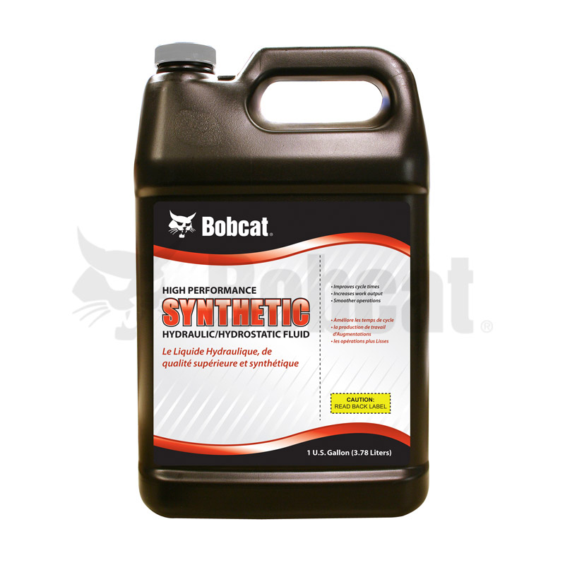 Geuine Bobcat Synthetic Hydraulic/Hydrostatic Fluid, 1 Gallon, 6988778 shown in a 1 gallon bottle.