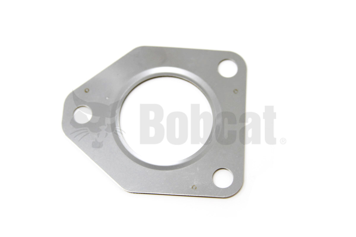 Genuine Bobcat Turbocharger Gasket, 7256787 showing the tube and bolt holes.