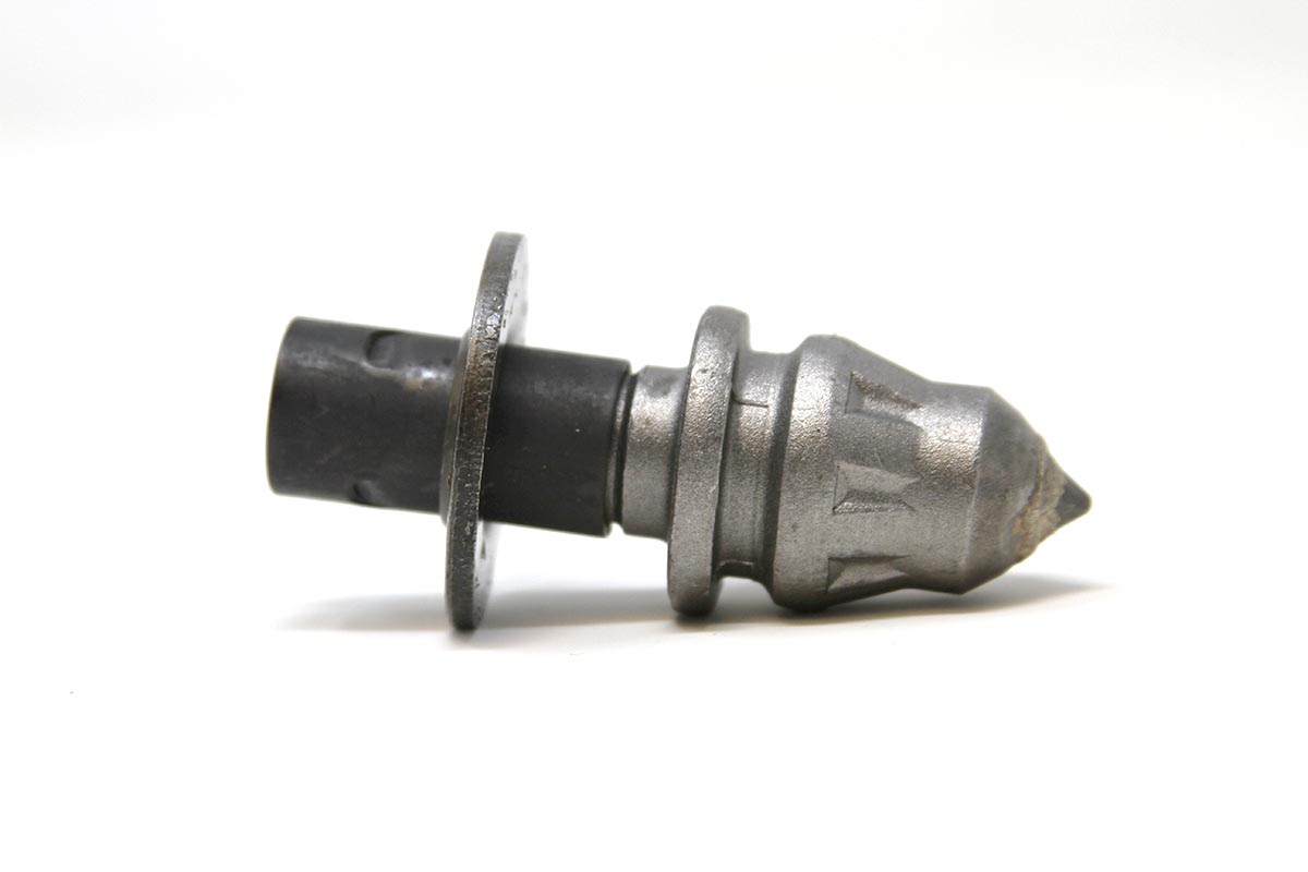 Genuine Bobcat Carbide Tooth Bit, 7010631 showing washer and carbide tip.