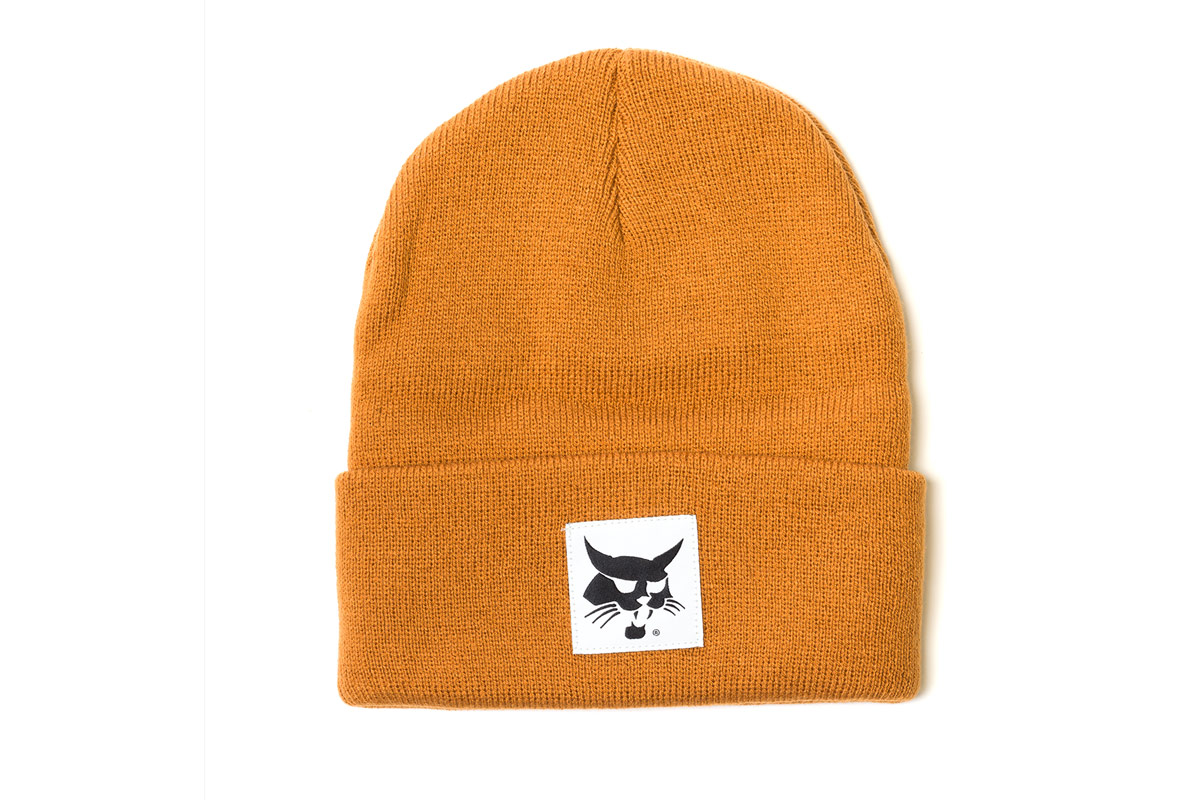 Genuine Bobcat Cuffed Burnt Orange Knit Beanie 46920368 showing view 1