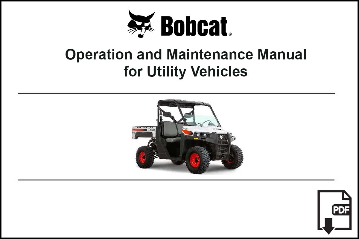 3200 Utility Vehicle Operation and Maintenance Digital Manual, 6989597PDF