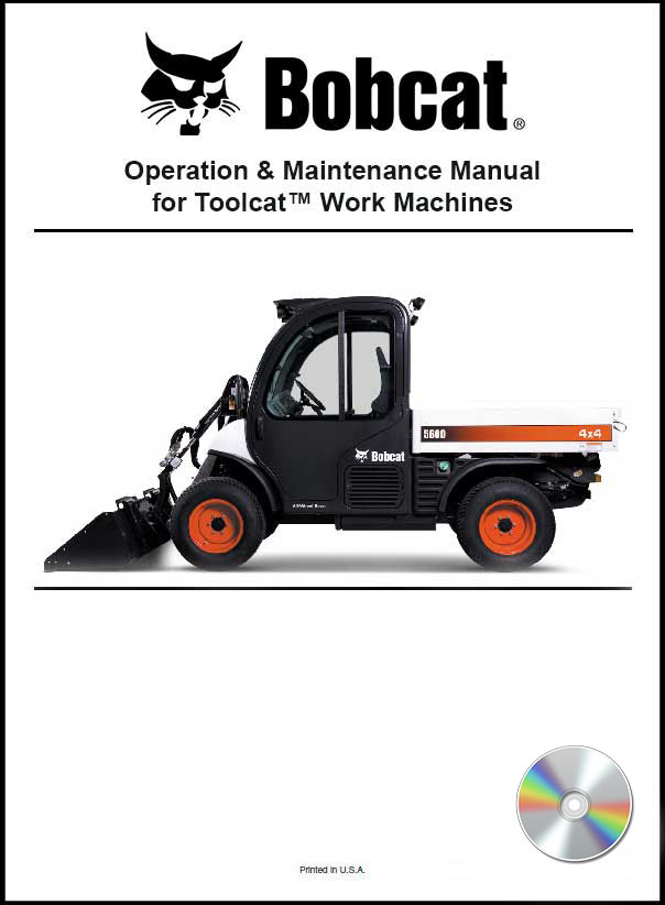 5600 Toolcat Operation and Maintenance Manual on CD, 6990859ENUSCD