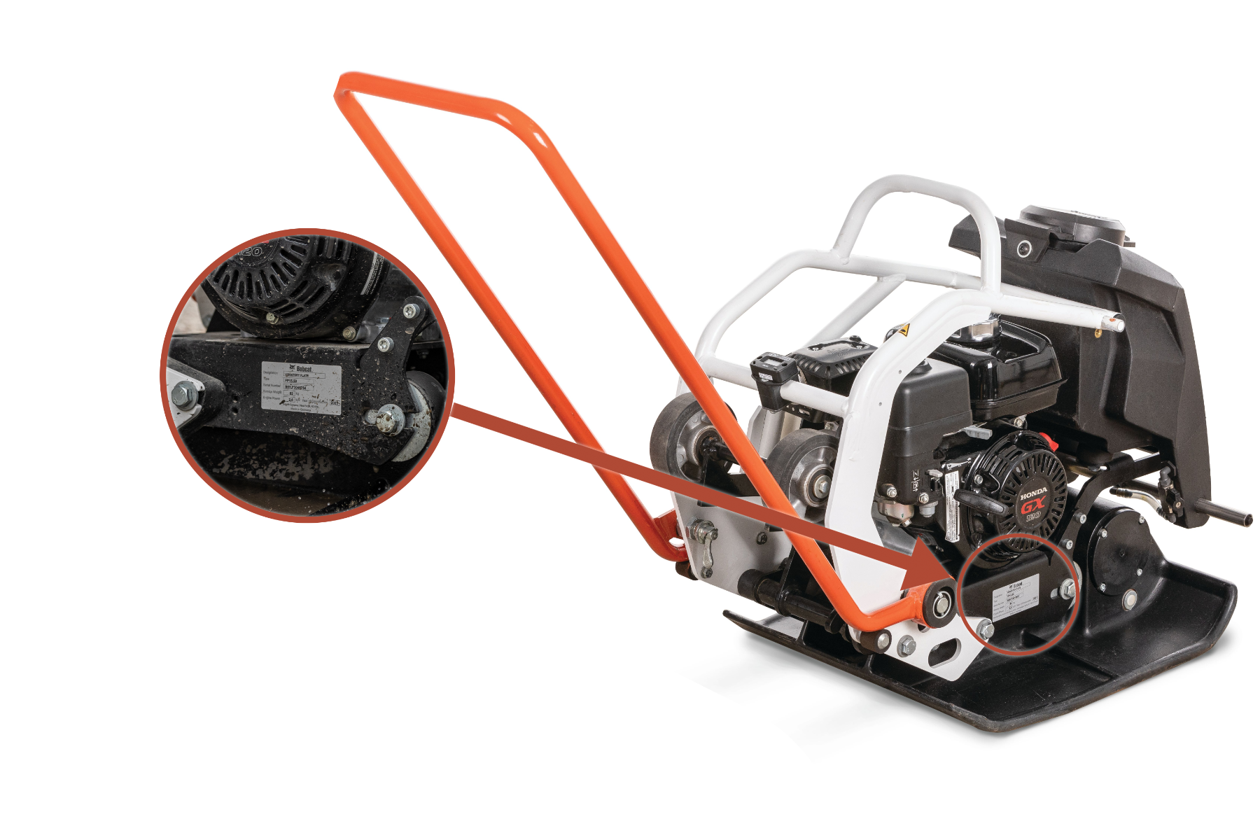 Plate sample #2 Bobcat Plate Compactor Serial Number Location